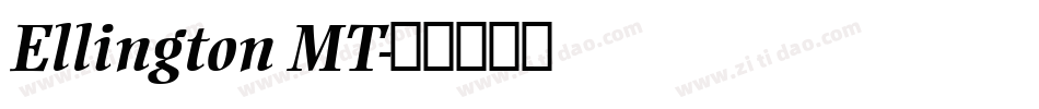 Ellington MT字体转换